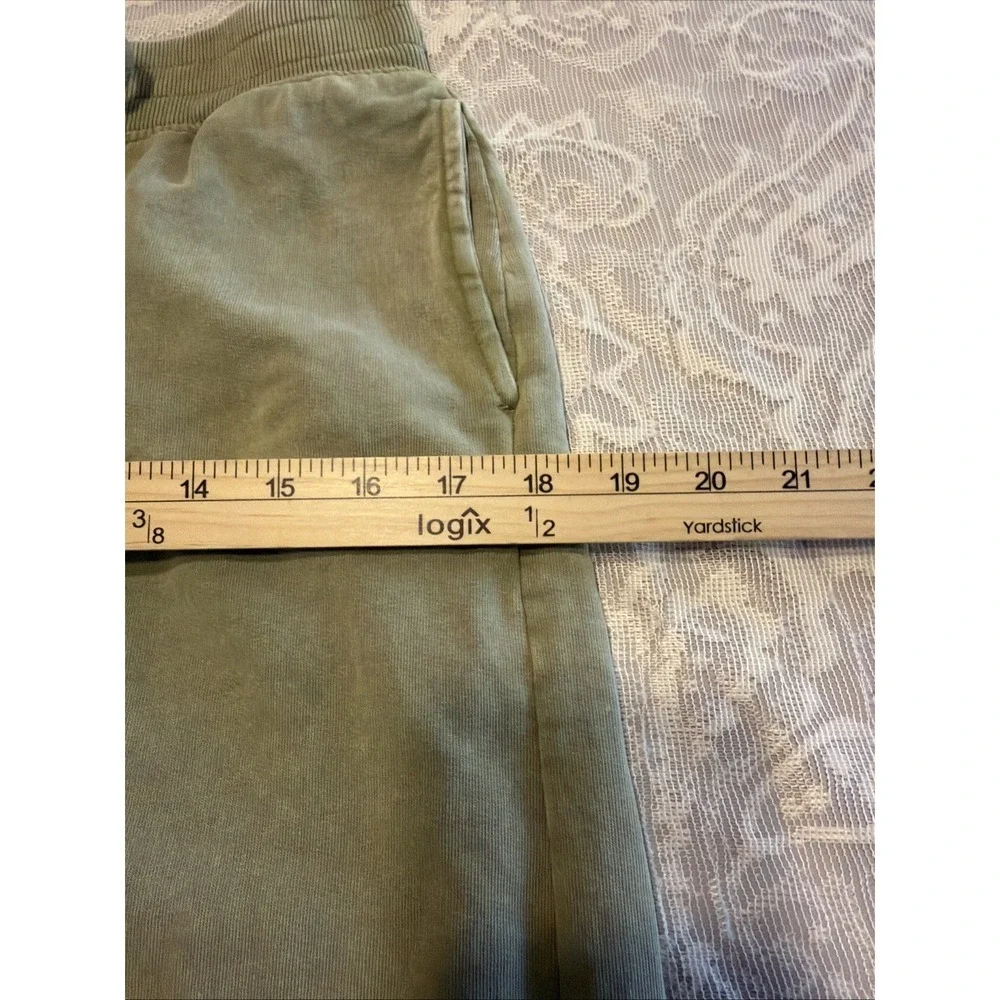 Olive Green 100%Cotton XL Joggers Love Connect Cuffed Whimsigoth Grunge